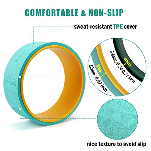 5106cPFc3YL PACEARTH Yoga Wheel with Icon Guide,12mm
