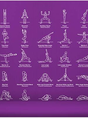 NewMe Fitness Exercise Yoga Mat - 24" Wide x 68" Long