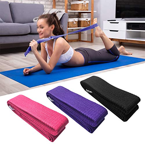 510jR3MUnfL Yoga Beginner Set High Density EVA Foam Block and 6 Ft Cotton Stretching Strap