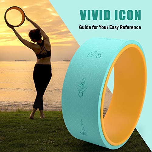 510k+mjqOEL PACEARTH Yoga Wheel with Icon Guide,12mm