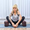 Leewadee Yoga Block Pilates BOrganic and Pure Kapok Yoga Block - Eco-Friendly Meditation and Pilates Brick, 14x7x5 inches, Brown Redrick Eco-Friendly Organic and Natural