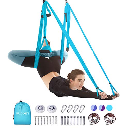 Oudort Aerial Yoga Swing Set, Yoga Hammock Flying Trapeze