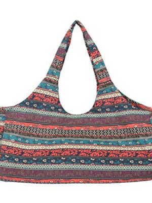 Large Yoga Mat Bag Sling Carrier with Side Pocket