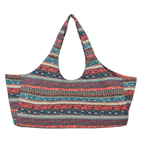 Large Yoga Mat Bag Sling Carrier with Side Pocket