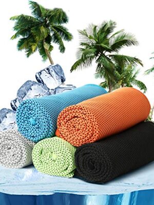 5 Pack Cooling Towel,Soft Breathable Chilly Towel