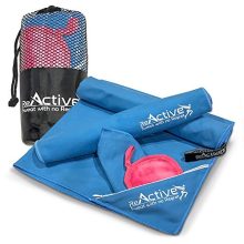 ReActive 4 Pcs Non Slip Yoga Towel, Microfiber Towel
