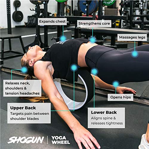Yoga Wheel for Back Pain Relief and Yoga Pose
