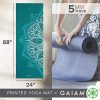 Gaiam Yoga Mat Premium Print Non Slip Exercise