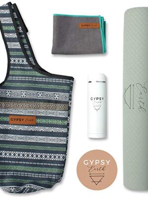 Gypsy Earth Yoga Carry Bag with Yoga mat (Grey)