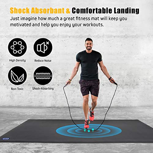 5127fieAuNL Large Exercise Mat for Home Gym Flooring