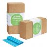 Cork Yoga Block 2 Pack Plus Strap Cork Yoga Bricks