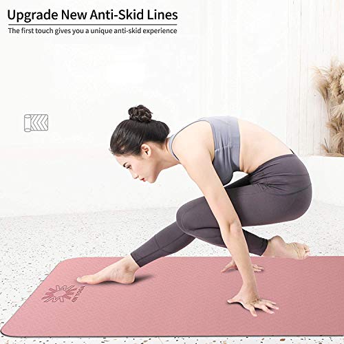 WWWW Yoga Mat Extra Thick 1/4 ,1/3 Inch Non Slip