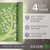 Gaiam Yoga Mat Classic Print Non Slip Exercise