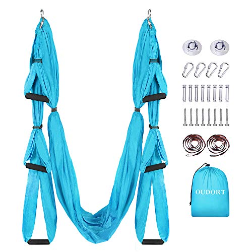 Oudort Aerial Yoga Swing Set, Yoga Hammock Flying Trapeze