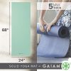 Gaiam Yoga Mat Premium Solid Color Non Slip Exercise