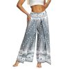 Lu's Chic Women's Boho Pants Yoga Harem Wide Leg