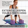 Gaiam Essentials Yoga Block 2 Pack, Yoga Strap Set