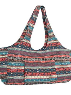 Backbayia Canvas Large Yoga Mat Bag with Pockets