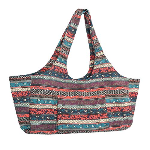 Backbayia Canvas Large Yoga Mat Bag with Pockets