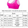 Patelai 2 Pack Womens Padded Sports Bra Cross Back