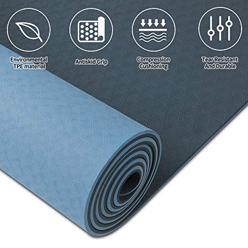 5144+DMR7qL wwww Yoga Mat Eco Friendly TPE Non Slip Yoga Mats