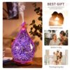 280ml Rose Gold Essential Oil Diffuser 3D Glass