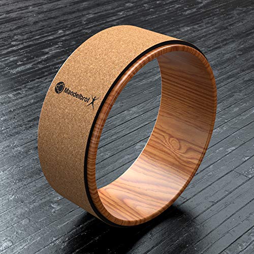 514XN4suVLL Mandelbrot X Cork Yoga Wheel | Stretching and Back Pain Relief