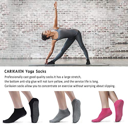 515d0WTHQxL Yoga Sock Non Skid Slip Sticky Grippers