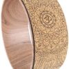 Eco-friendly yoga wheel for back pain relief and improved flexibility – perfect for stretching and yoga postures