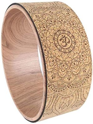 Eco-friendly yoga wheel for back pain relief and improved flexibility – perfect for stretching and yoga postures