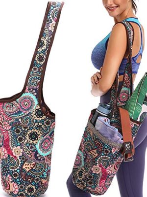 FODOKO Yoga Mat Bag with Large Size Pocket and Zipper Pocket