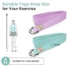 6 Feet Yoga Stretch Strap for Daily General Fitness
