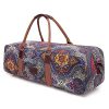 Boence Yoga Bag, Printed Canvas Large Yoga Mat Tote Bag