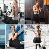 Large Gym and Work 2-IN-1 Tote Bag - Yoga Carryall Duffle Bag - Black