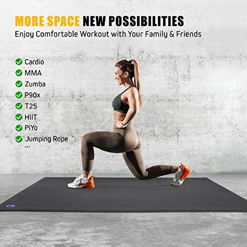 517kIywN9cL Large Exercise Mat for Home Gym Flooring