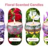 Experience Tranquility with Our Floral Scented Candle Gift Set