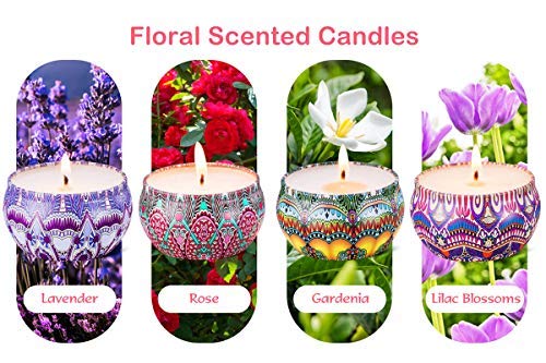 518bwgM2UpL Experience Tranquility with Our Floral Scented Candle Gift Set