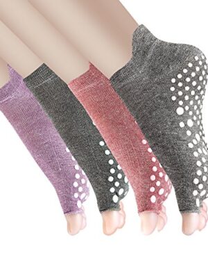 Yoga Socks Non Slip Pilates Barre with Grips for Women