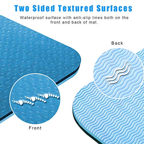 519O12ps3nL Yoga Mat Non Slip Fitness Exercise Mat High Density Padding