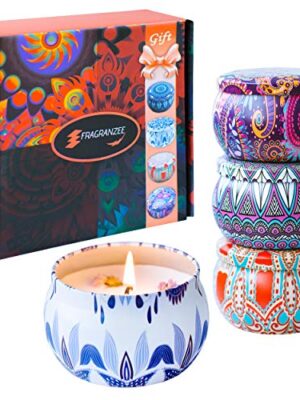Large Scented Candles Gift Set for Women-Lavender