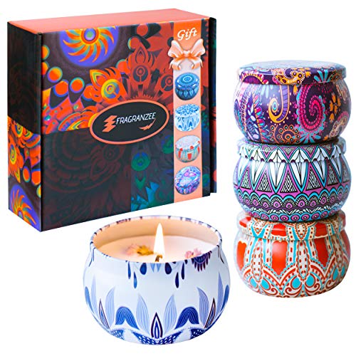 Large Scented Candles Gift Set for Women-Lavender