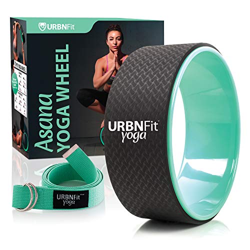 URBNFit Yoga Wheel and Strap Set - Designed for Yoga Wheel Pose