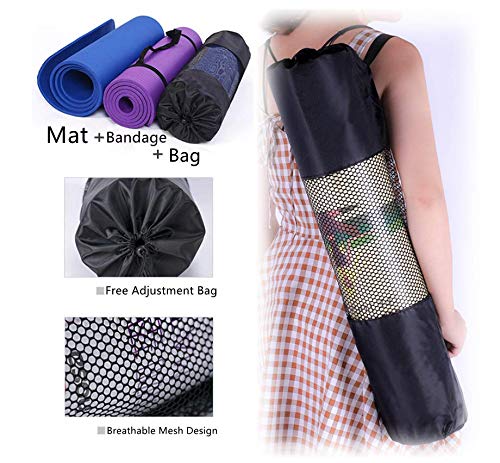 51A9uu-AncL Fitness Exercise Thick Yoga Mat, 3/5Inch Extra Thick