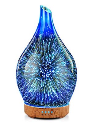 Essential Oil Diffuser 3D Glass Aromatherapy Ultrasonic