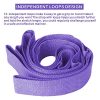 MJIYA Yoga Stretch Exercise Strap with 10 Flexible Loops