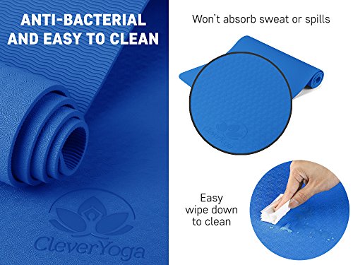 51AmhYuycDL Clever Yoga Non-Slip 6mm Yoga Mat