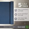 Gaiam Yoga Mat Premium Solid Color Non Slip Exercise