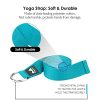 REEHUT Yoga Block 2 Pack and Metal D Ring Yoga Strap