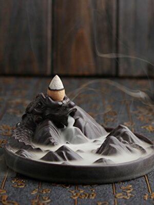 Jeteven Waterfall Incense Burner Sticks Holder
