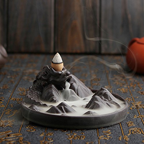 Jeteven Waterfall Incense Burner Sticks Holder